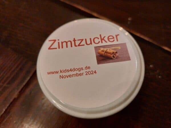 Zimtzucker im Glas